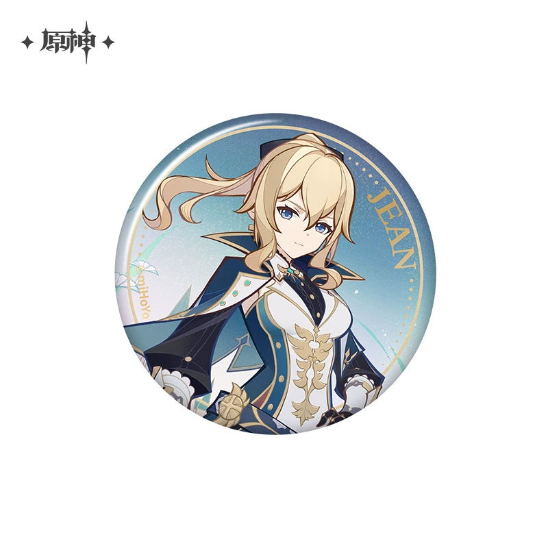 Lisenced Genshin Impact Genius Invokation TCG Tournament Series Tinplate Badge - 2.95 inches (75mm)