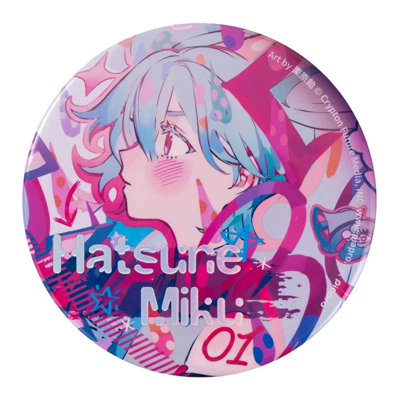 Moeyu Hatsune Miku Goods 831 Radio Invasion Series Badge Miku Anime Badge