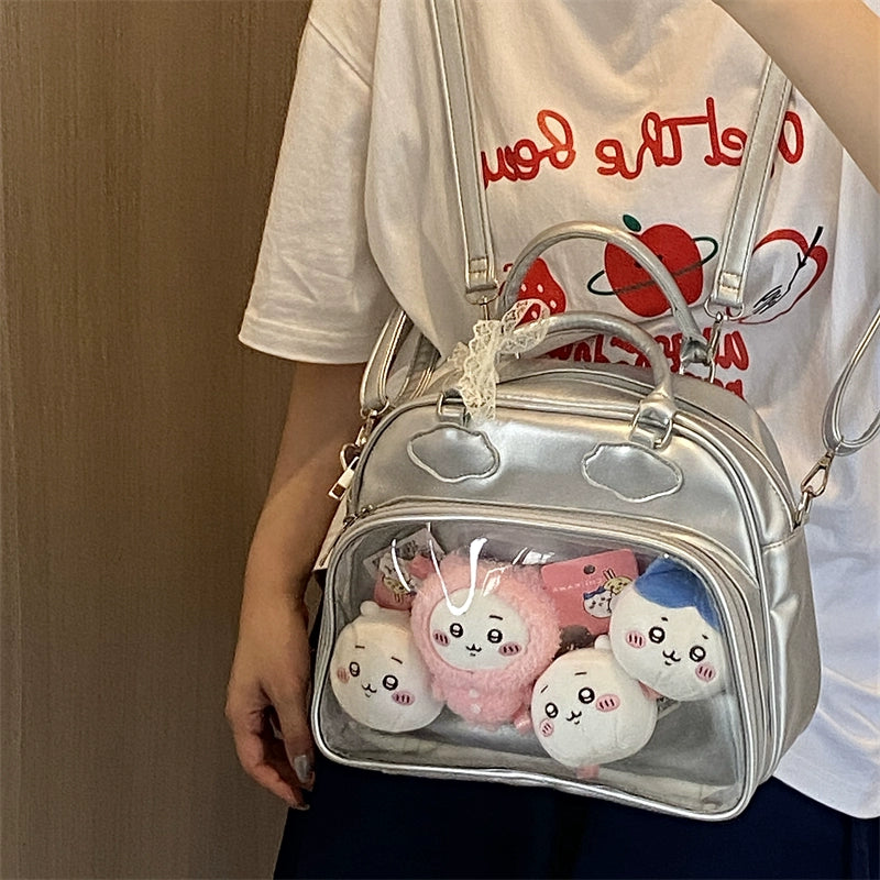 Large Capacity Cute Ita Bag – Perfect for Badges and Plushies