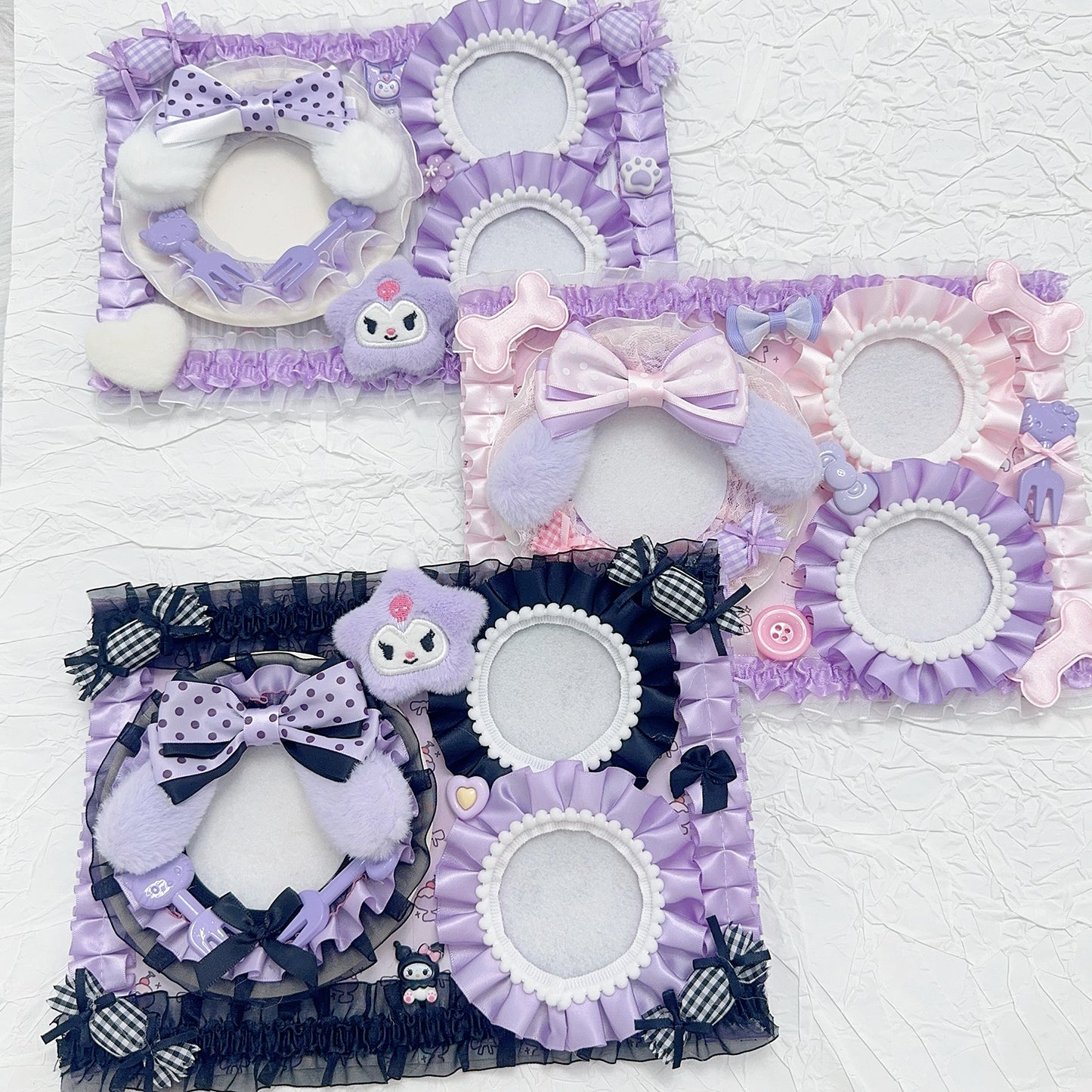 Plushie Dream Itabag Display Insert - Holds 3 Badges Perfectly-Finished Ita Board Original Handmade