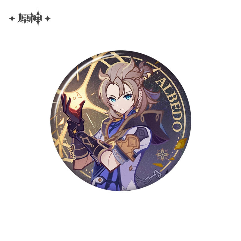 Lisenced Genshin Impact Genius Invokation TCG Tournament Series Tinplate Badge - 2.95 inches (75mm)