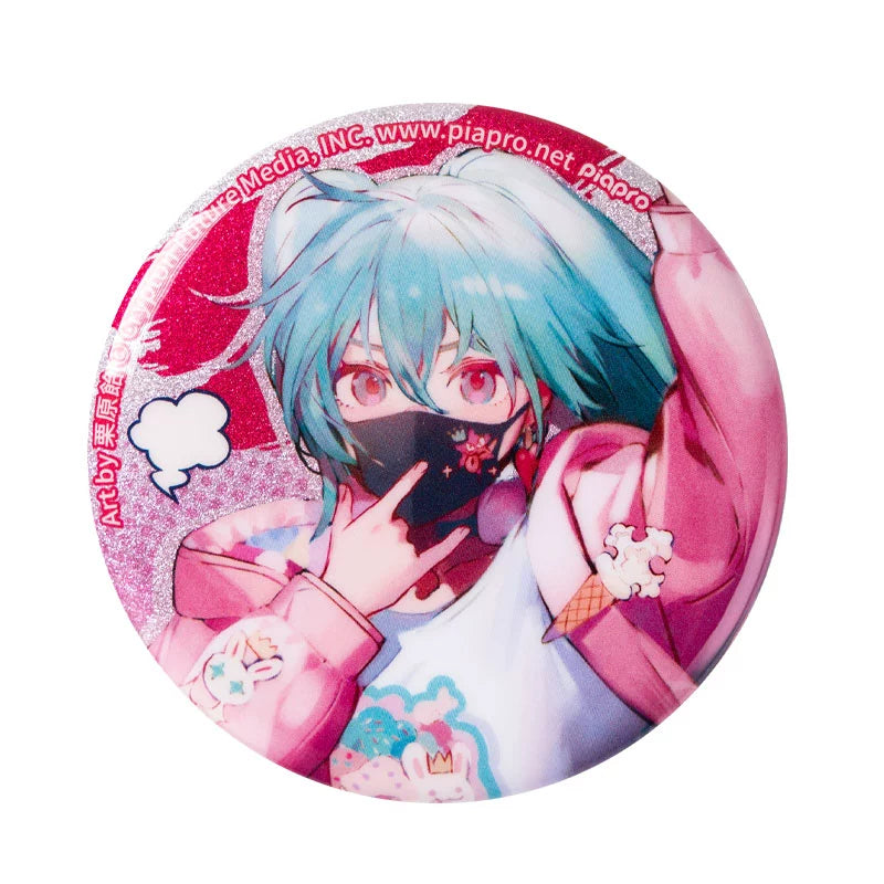 Moeyu Hatsune Miku Goods 831 Radio Invasion Series Badge Miku Anime Badge