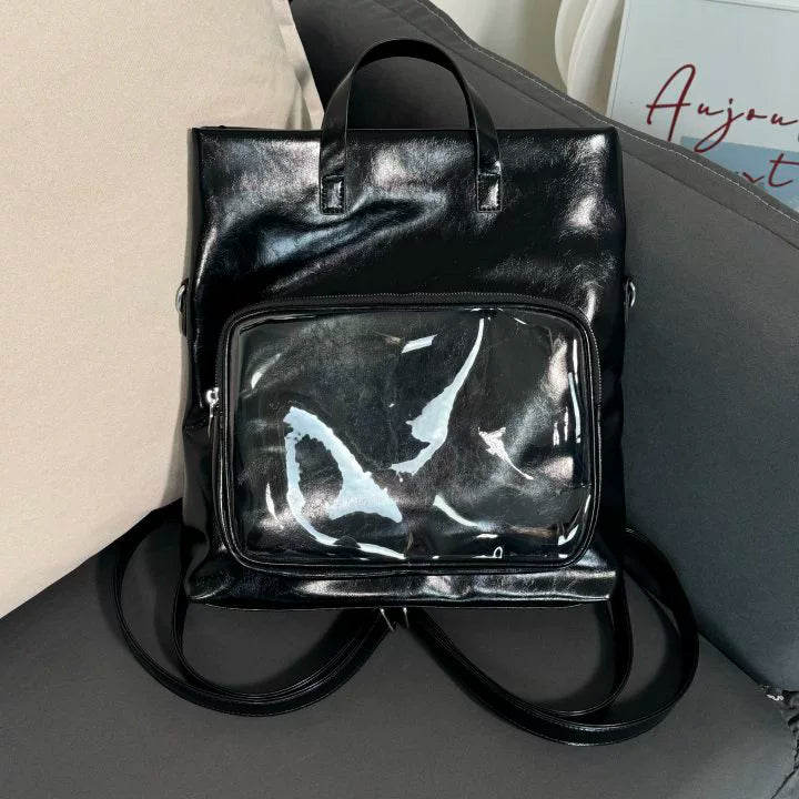 Multi-Way Ita Bag – Large Capacity, Convertible Shoulder, Backpack & Handbag