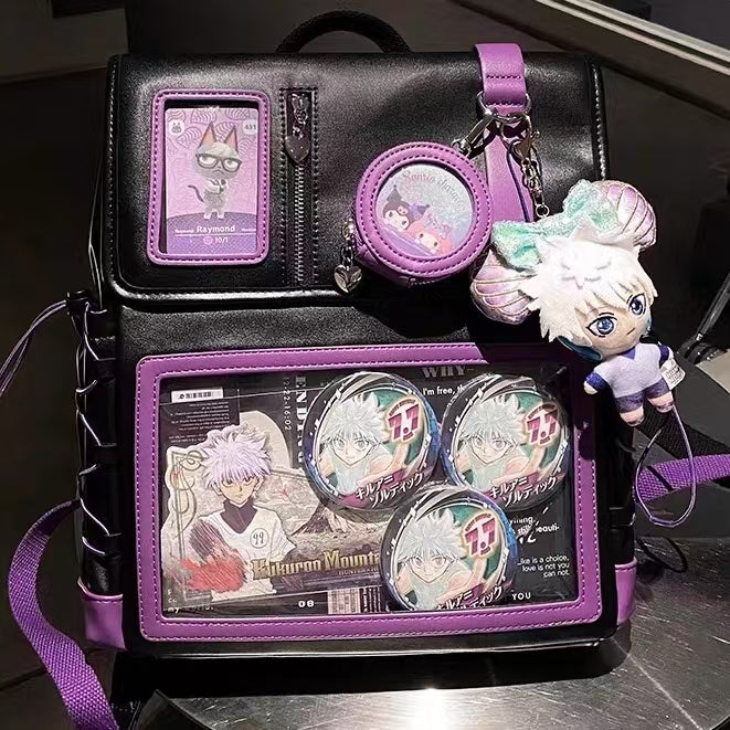 Spacious Ita Bag – Double Shoulder Backpack for School & Plush Toy Display