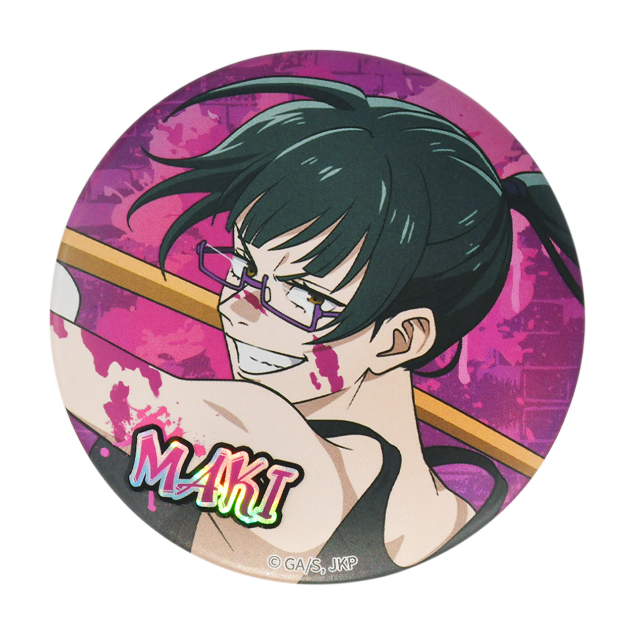Licensed BOOMCOMIC Jujutsu Kaisen Embossed Graffiti Badges-22.8inch(58mm)