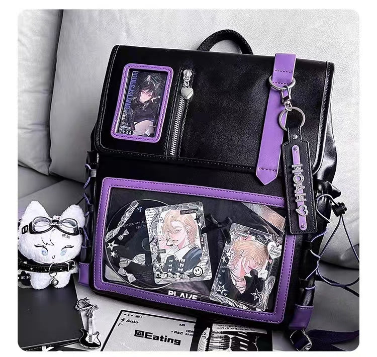 Spacious Ita Bag – Double Shoulder Backpack for School & Plush Toy Display