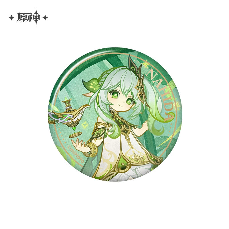 Lisenced Genshin Impact Genius Invokation TCG Tournament Series Tinplate Badge - 2.95 inches (75mm)