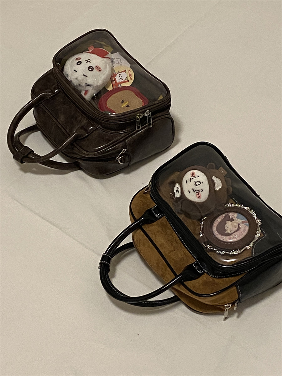 Stylish Brown-Tone Ita Backpack – Anime-Inspired Plushie Bag for Daily & Commuter Use