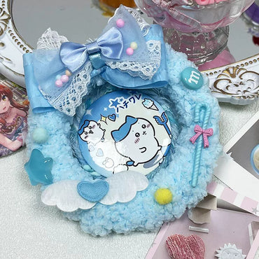 Handmade Donut Badge Holder – Ita Bag Decoration Base for 2.28-2.95 inch (58mm-75mm) Badges