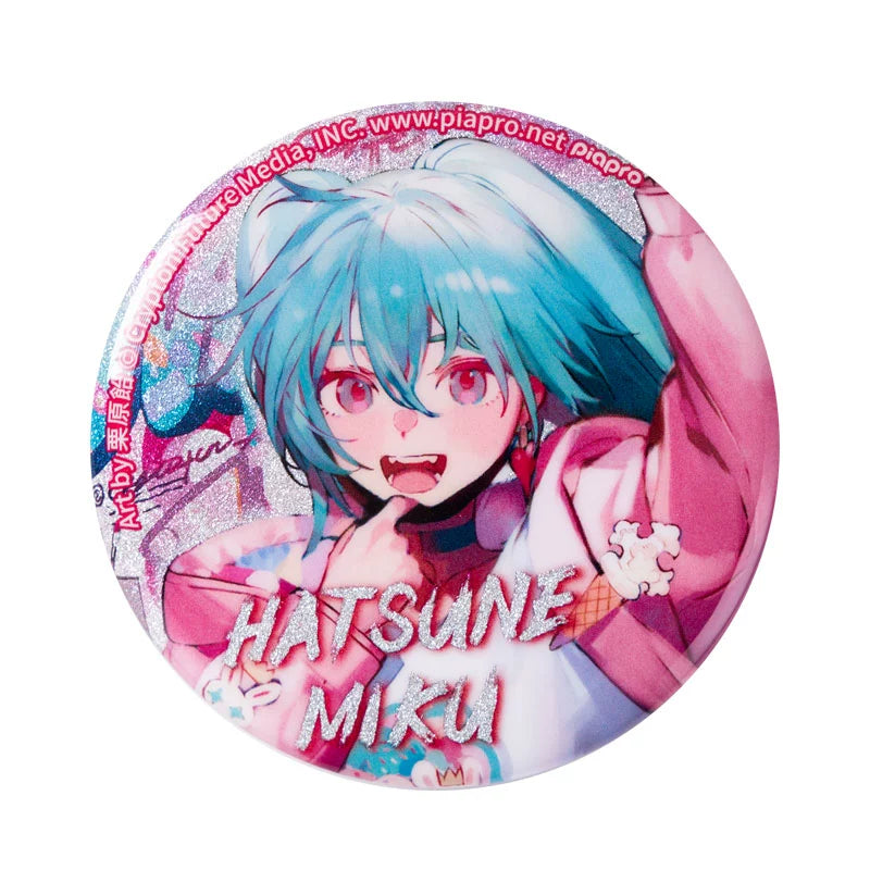 Moeyu Hatsune Miku Goods 831 Radio Invasion Series Badge Miku Anime Badge