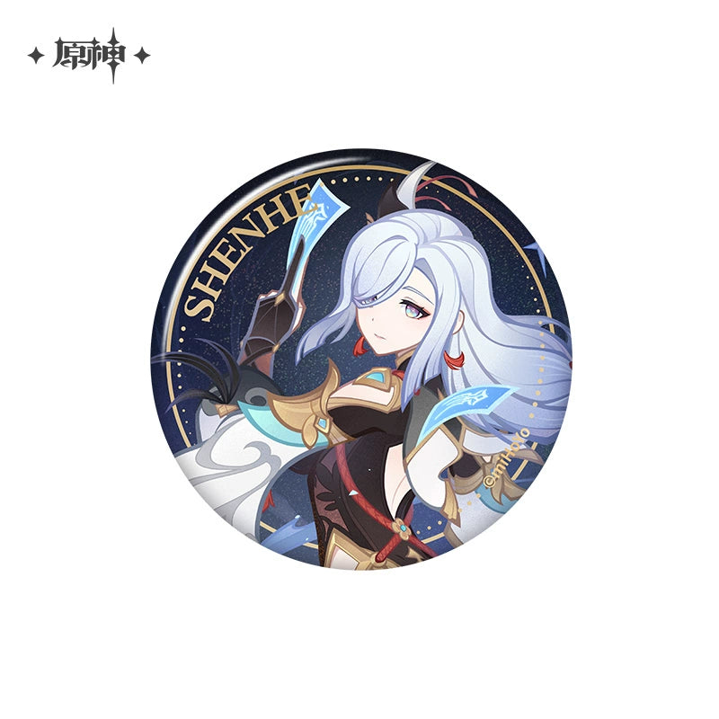 Lisenced Genshin Impact Genius Invokation TCG Tournament Series Tinplate Badge - 2.95 inches (75mm)