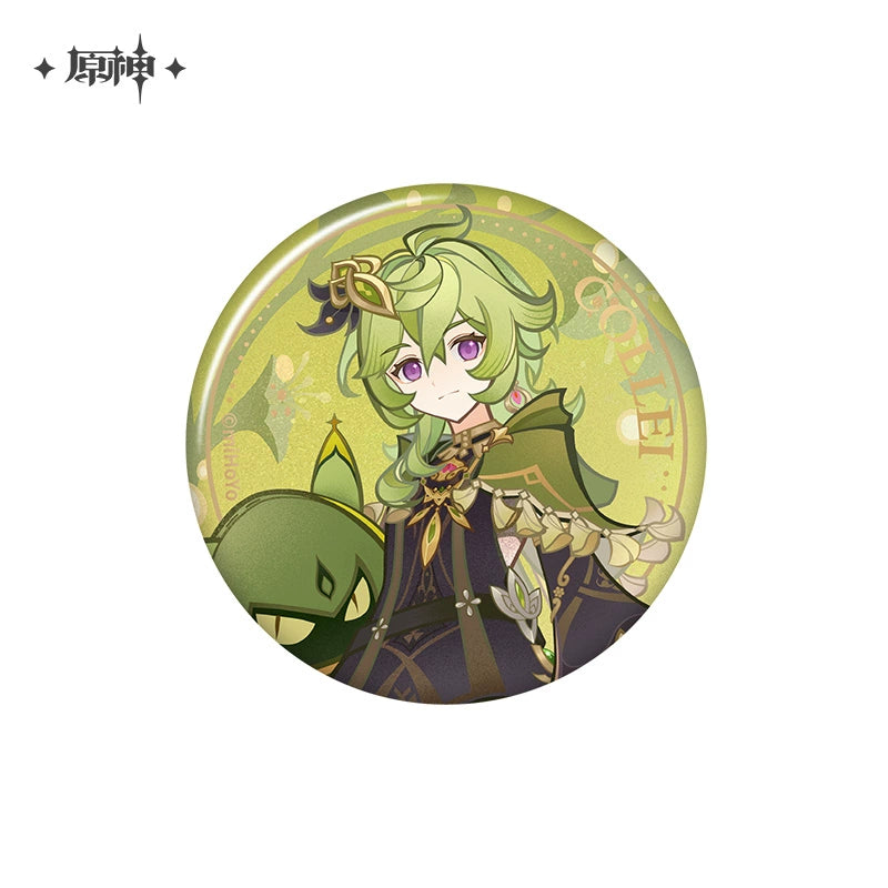 Lisenced Genshin Impact Genius Invokation TCG Tournament Series Tinplate Badge - 2.95 inches (75mm)