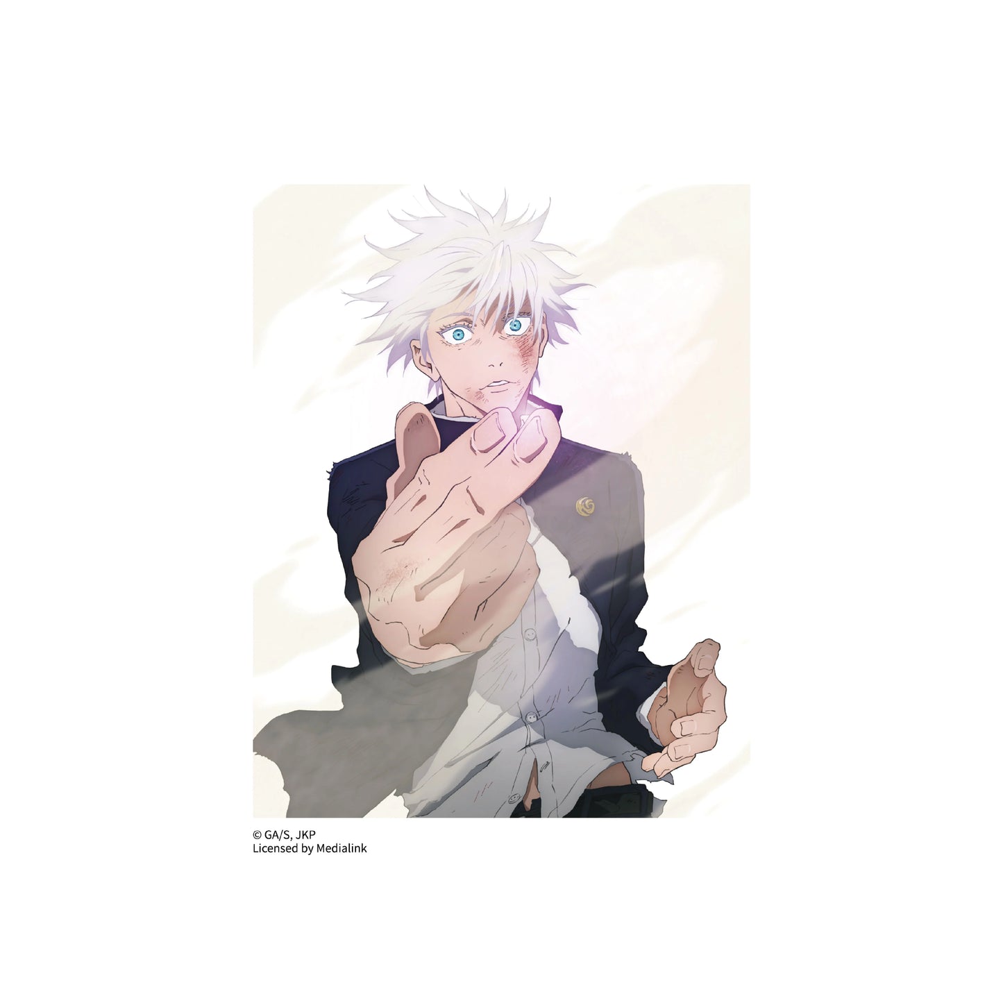 Official Licensed Jujutsu Kaisen Season 2 Flash Limited Gojo Satoru & Suguru Geto Gold Foil Postcard Card 3.54X6.06 inches
