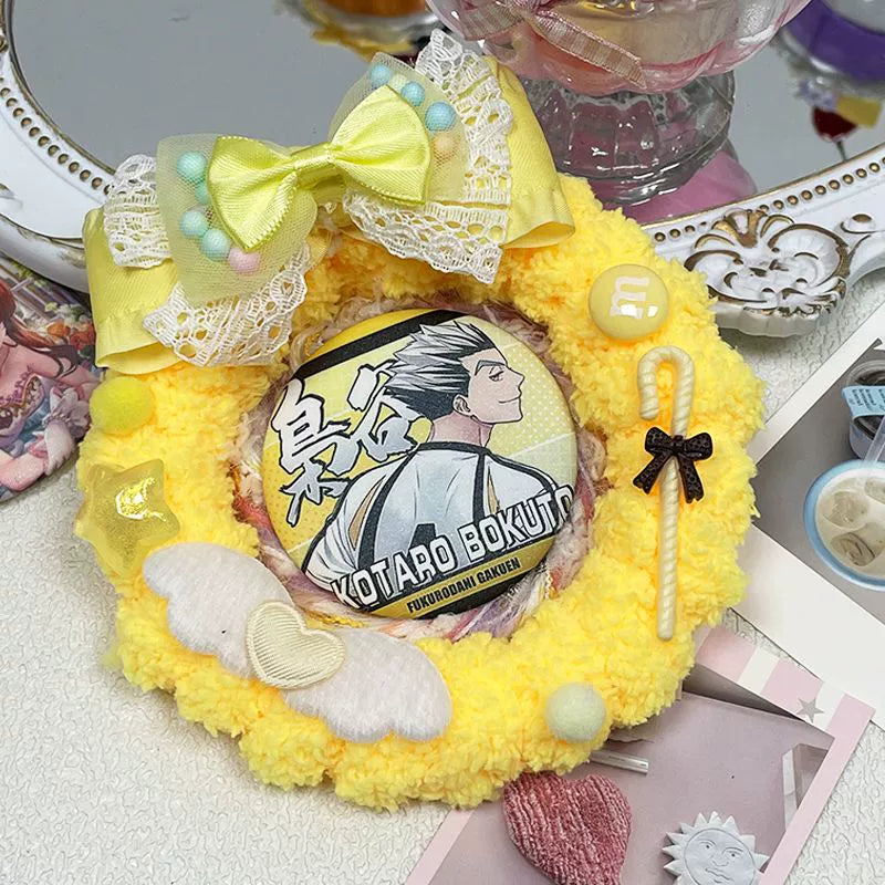 Handmade Donut Badge Holder – Ita Bag Decoration Base for 2.28-2.95 inch (58mm-75mm) Badges