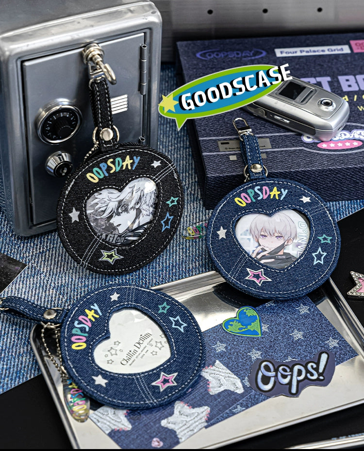 Denim DIY Badge Cover — Bag Charm & Keychain
