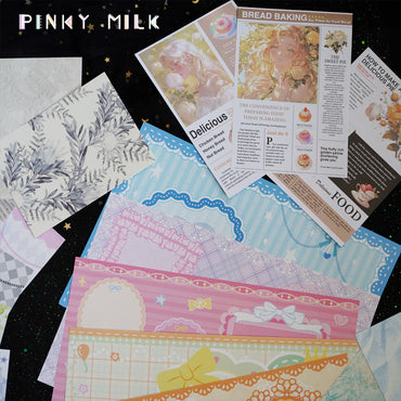 22 Sheets of Dream Wings Insert Board Background Paper - DIY Itabag Decoration Kit