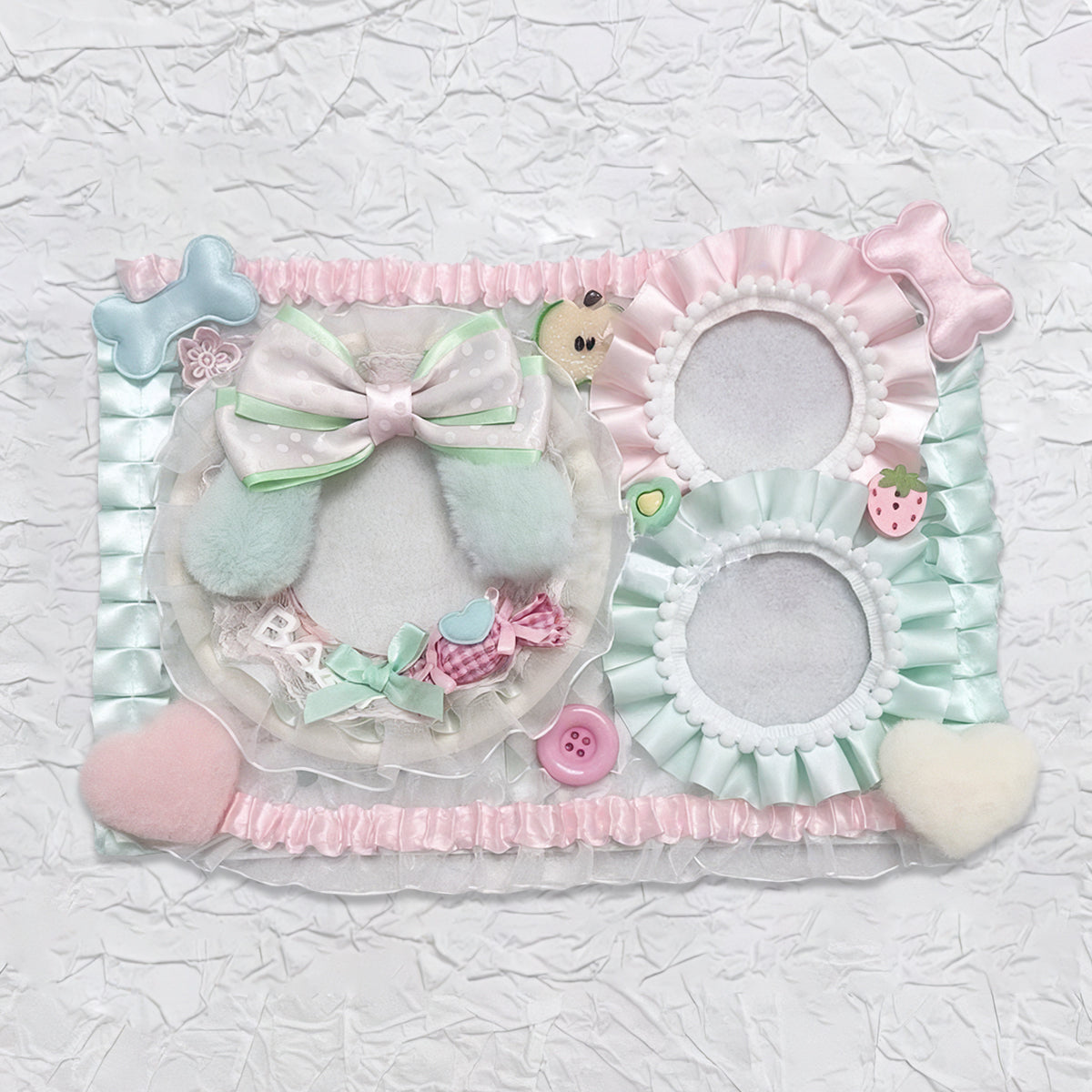 Plushie Dream Itabag Display Insert - Holds 3 Badges Perfectly-Finished Ita Board Original Handmade