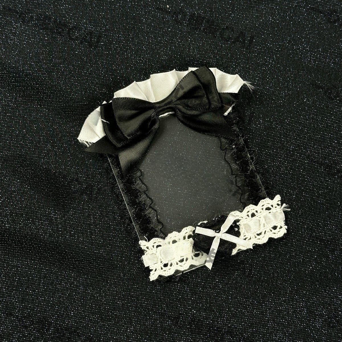 Handmade Lace Card Holder with Star Decoration