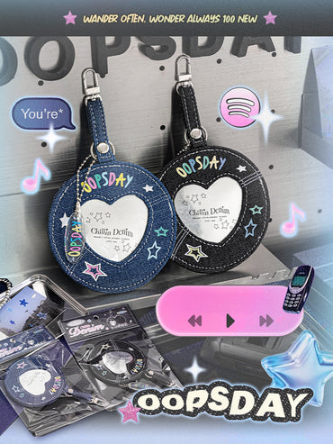 Denim DIY Badge Cover — Bag Charm & Keychain