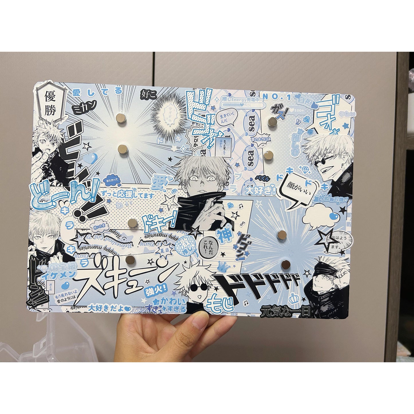 (Custom size) Manga Speech Bubble Itabag Insert — Fits 2 To 4 Badges Perfectly — Original Handmade Ita Board