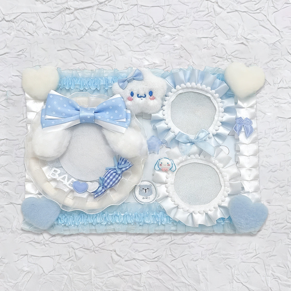 Plushie Dream Itabag Display Insert - Holds 3 Badges Perfectly-Finished Ita Board Original Handmade