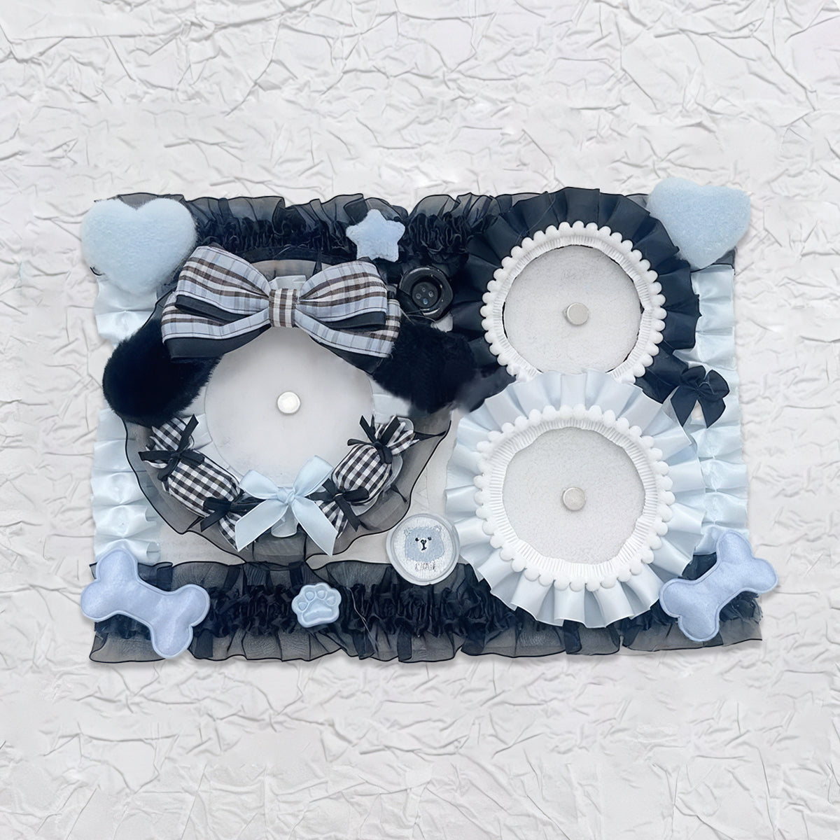 Plushie Dream Itabag Display Insert - Holds 3 Badges Perfectly-Finished Ita Board Original Handmade