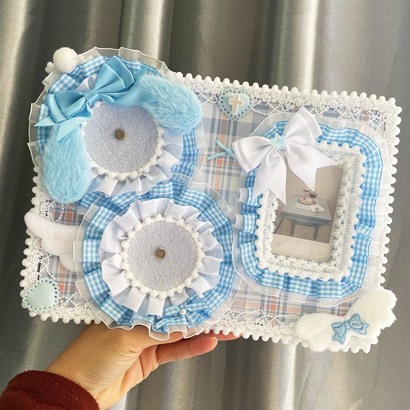 (Custom size) Enchanted Ribbon Itabag Display Insert - Holds 2 Badges and 1 Photocard Perfectly-Finished Ita Board Original Handmade