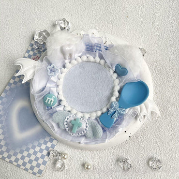 Handmade Demon Cat Spoon Badge Holder – Ita Bag Decoration Base for 2.28-2.95 inch (58mm-75mm) Badges