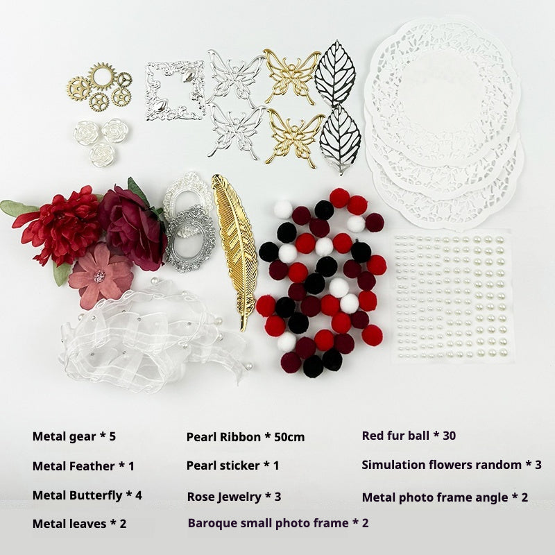 Metal Decoration Material Kit – Vintage Accessories for DIY Itabag Crafting