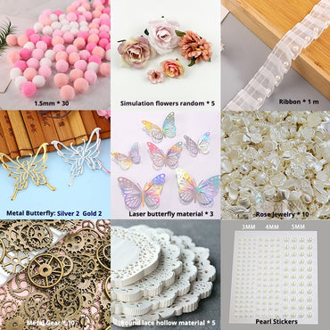 Butterfly Decoration Material Kit – Vintage Accessories for DIY Itabag Crafting