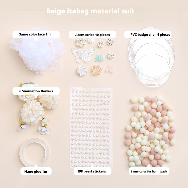 Baroque Style Decoration Material Kit – Vintage Accessories for DIY Itabag Crafting