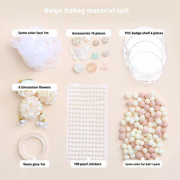 Baroque Style Decoration Material Kit – Vintage Accessories for DIY Itabag Crafting