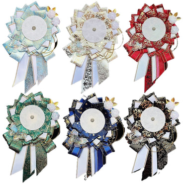 Handmade Blooming Flowers Badge Holder – Ita Bag Decoration Base for 2.28-2.95 inch (58mm-75mm) Badges