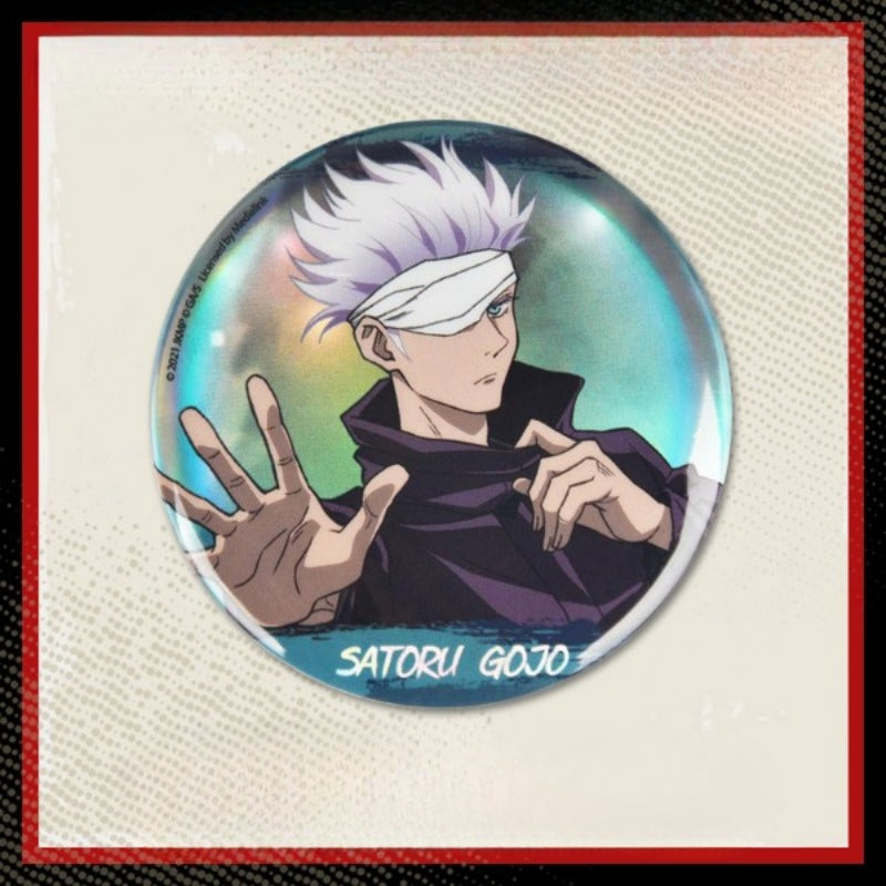 Licensed BOOMCOMIC Jujutsu Kaisen Holographic Badges-22.8inches(58mm) badges