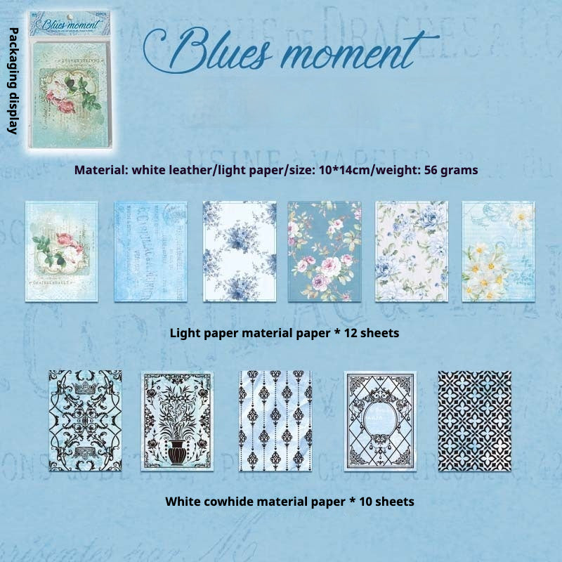 22 Sheets of Dream Wings Insert Board Background Paper - DIY Itabag Decoration Kit
