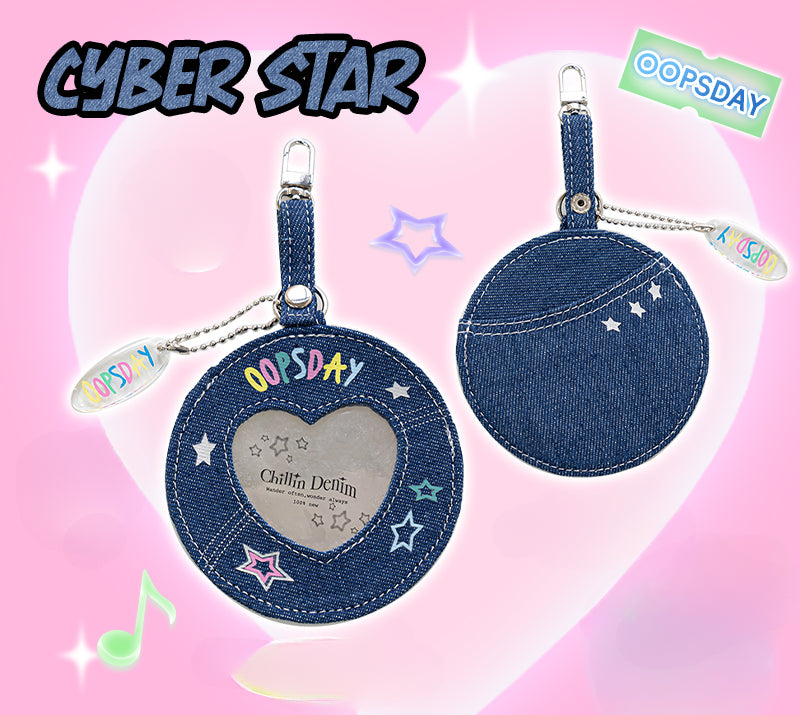 Denim DIY Badge Cover — Bag Charm & Keychain