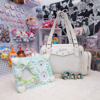 Venti’s Starlight Mint Ita Bag – Genshin Impact Custom Series, Large-Capacity Ita Bag with Side Pockets