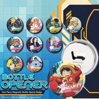 One Piece Magnetic Bottle Opener Badge Blind Box