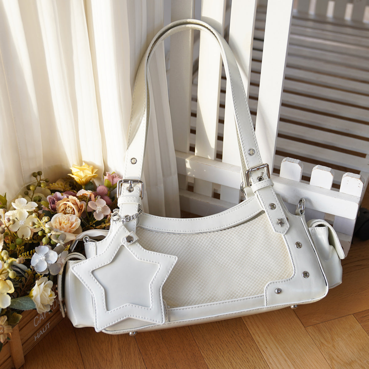 Morning Glory Gemini Retro Ita Shoulder Crossbody Bag