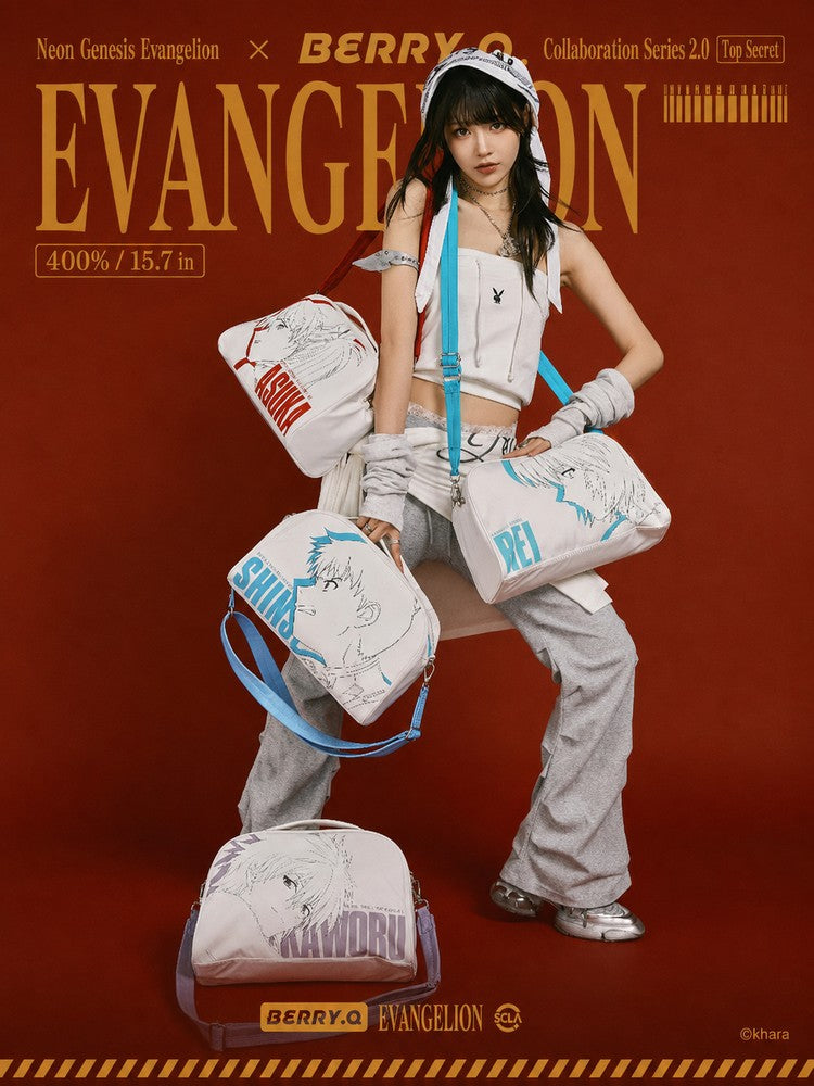 Evangelion x BERRY.Q Character Print Crossbody Bag