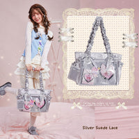 LOLA DESIGN Emily Satin Ita Bag with Bow