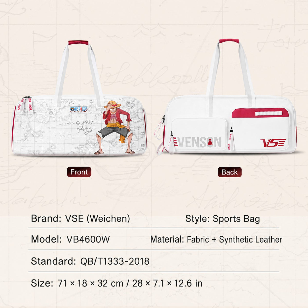 One Piece Badminton Backpack with Shoe Compartment