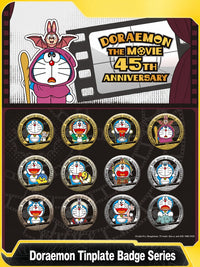 Officially Licensed Doraemon 45th Anniversary Tin Badge Series