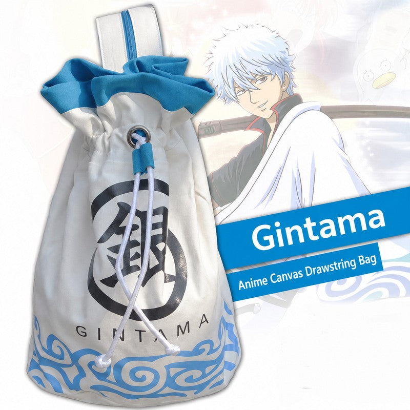 Officially Licensed Gintama Canvas Drawstring Backpack