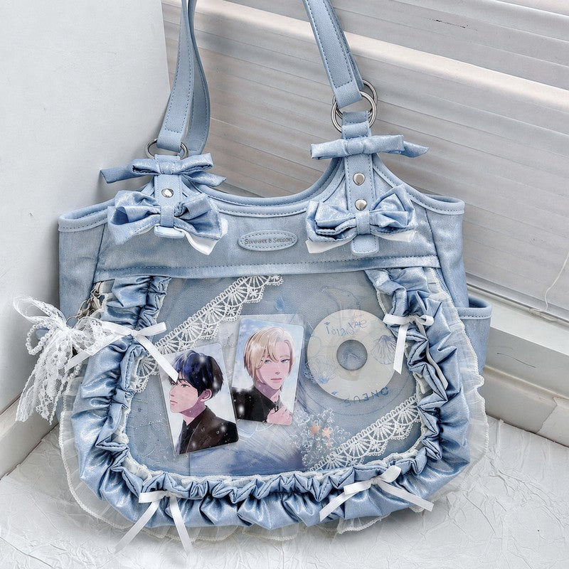 Banana & Guava Large-Capacity Satin Ita Shoulder Bag
