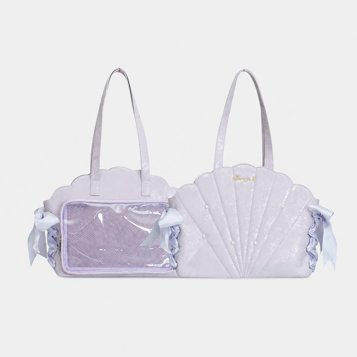 BerryQ Ariel Shell Ita Bag with Pearl Accents
