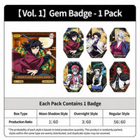 Officially Licensed Demon Slayer Gem Badge Series