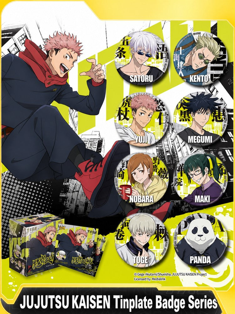 Officially Licensed Jujutsu Kaisen Tinplate Badge Series