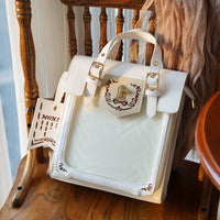 Morning Glory Cute Retro Gold Foil Convertible Ita Bag