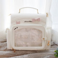 Morning Glory Convertible PU Leather Ita Backpack